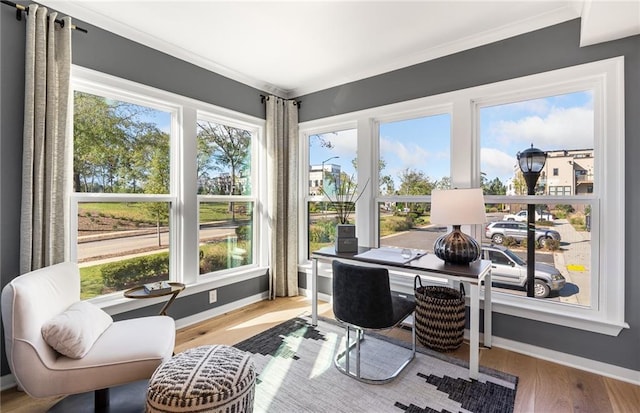 view of sunroom / solarium