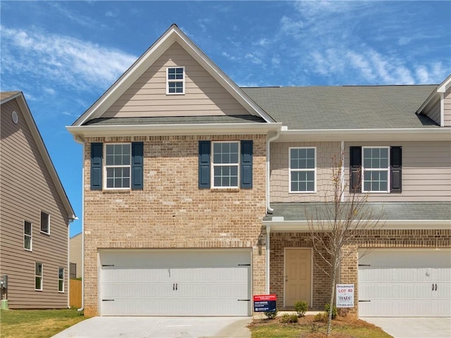 2861 Fareed, Douglasville, GA 30135 - view of front of house featuring brick siding, driveway, a garage, and a shingled roof