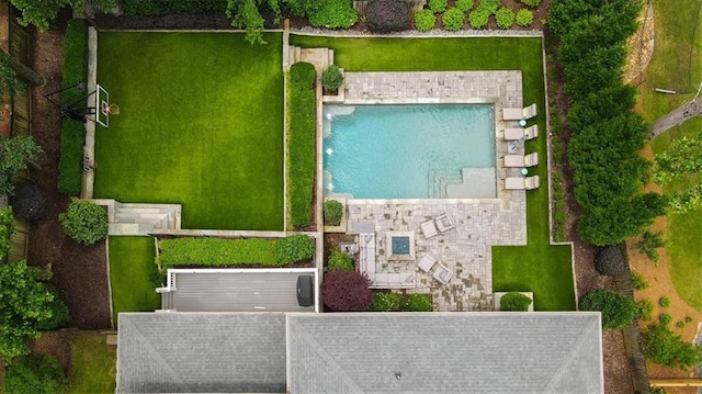 4048 Navajo Trl, Brookhaven, GA 30319 - drone / aerial view of a pool