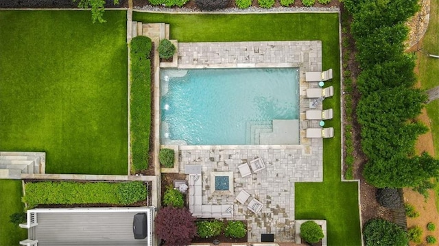 4048 Navajo Trl, Brookhaven, GA 30319 - drone / aerial view of a pool