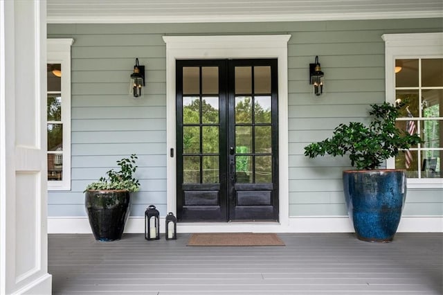 4048 Navajo Trl, Brookhaven, GA 30319 - entrance to property with french doors and covered porch
