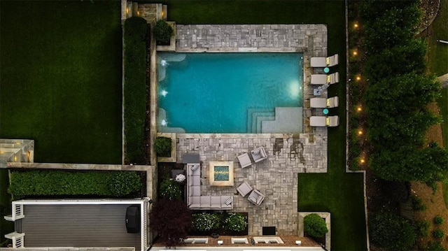 4048 Navajo Trl, Brookhaven, GA 30319 - drone / aerial view of a pool area