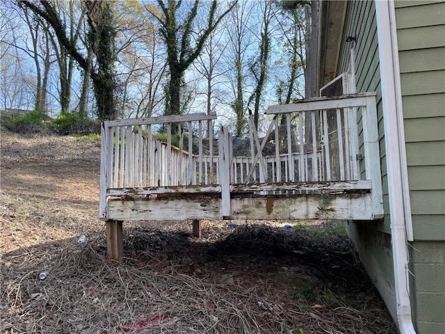 view of wooden terrace