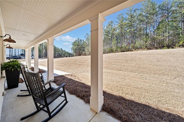 view of patio / terrace featuring a porch