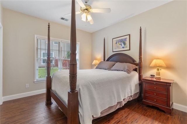 2905 Ivey Ridge Ln, Roswell, GA 30076 - bedroom featuring dark wood finished floors and ceiling fan