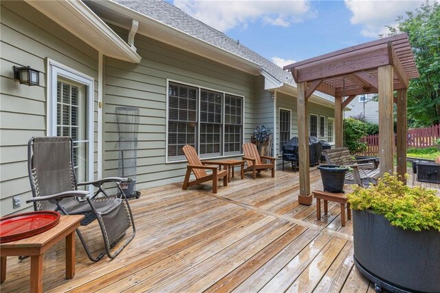 2905 Ivey Ridge Ln, Roswell, GA 30076 - deck with area for grilling