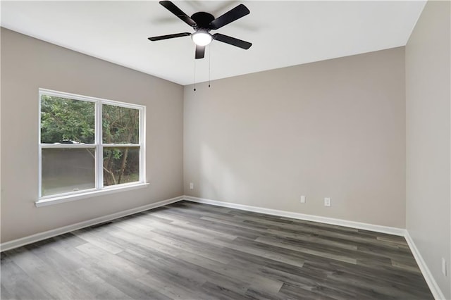 381 New Jersey Ave NW, Atlanta, GA 30314 - unfurnished room featuring dark wood-type flooring and ceiling fan