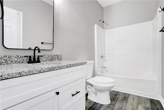 381 New Jersey Ave NW, Atlanta, GA 30314 - bathroom with vanity, wood finished floors, and  shower combination