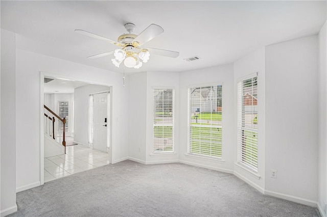 2949 Maple Walk Ct, Lawrenceville, GA 30044 - spare room with light carpet and ceiling fan