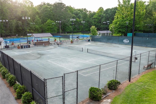 view of tennis court