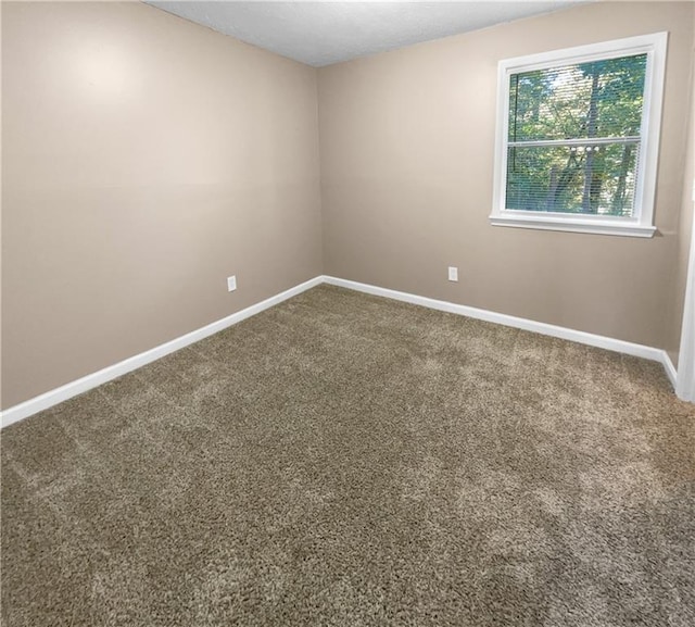 view of carpeted empty room