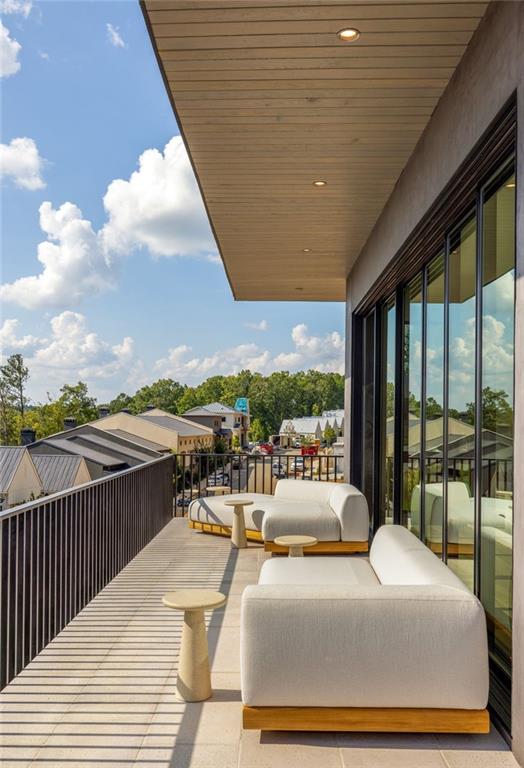 balcony featuring outdoor lounge area