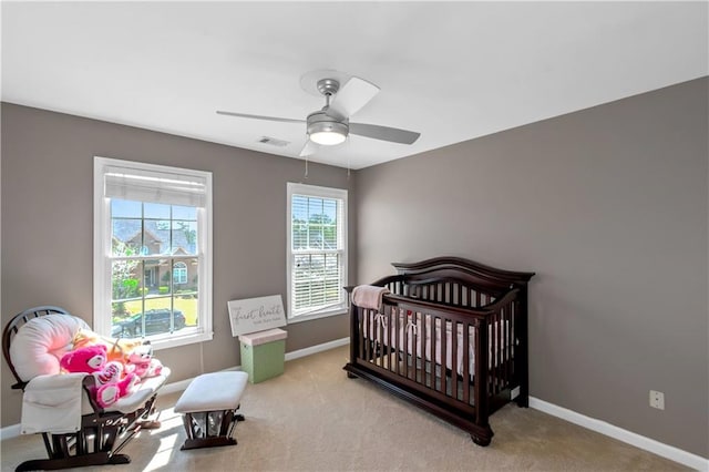 5810 Old Mill Trce, Lithonia, GA 30038 - carpeted bedroom featuring baseboards and ceiling fan