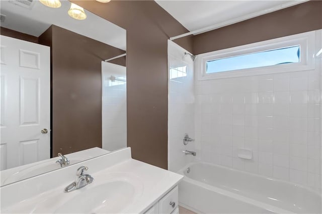 5810 Old Mill Trce, Lithonia, GA 30038 - bathroom with vanity and bathing tub / shower combination