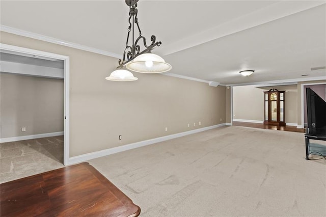 9507 Greens Mill Ct, Loganville, GA 30052 - carpeted spare room featuring ornamental molding and baseboards