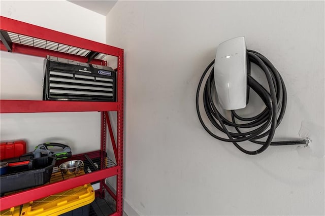 307 Cedar Dust Dr, Decatur, GA 30030 - garage view of car charger