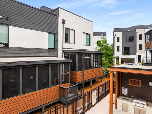 307 Cedar Dust Dr, Decatur, GA 30030 - balcony featuring a grill, area for grilling, and a sink