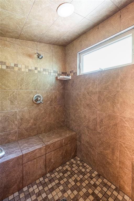 6324 Chesla Dr, Gainesville, GA 30506 - bathroom featuring a tile shower