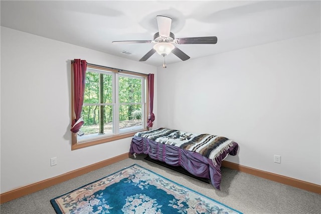 6324 Chesla Dr, Gainesville, GA 30506 - carpeted bedroom featuring baseboards and a ceiling fan
