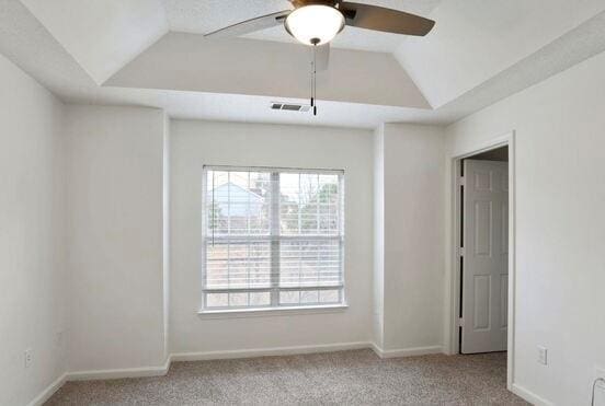 1731 Pryor Rd SW Unit 307, Atlanta, GA 30315 - empty room with carpet, ceiling fan, and vaulted ceiling