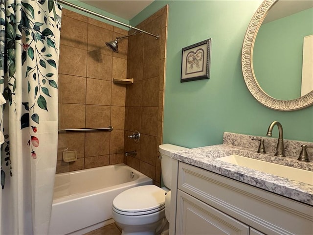 714 Arden Dr, Winder, GA 30680 - full bath featuring vanity, shower / bath combo with shower curtain, and toilet