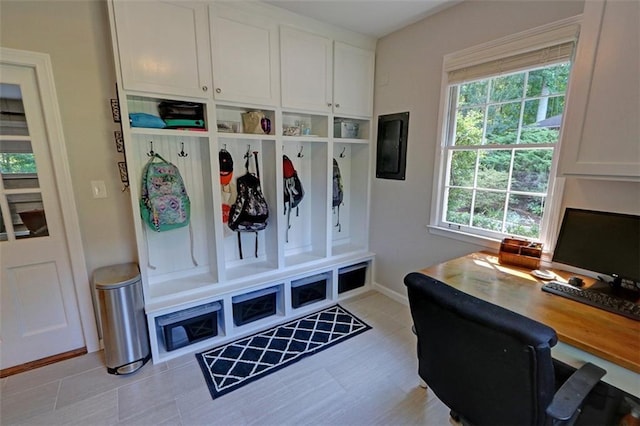 mudroom with a wealth of natural light