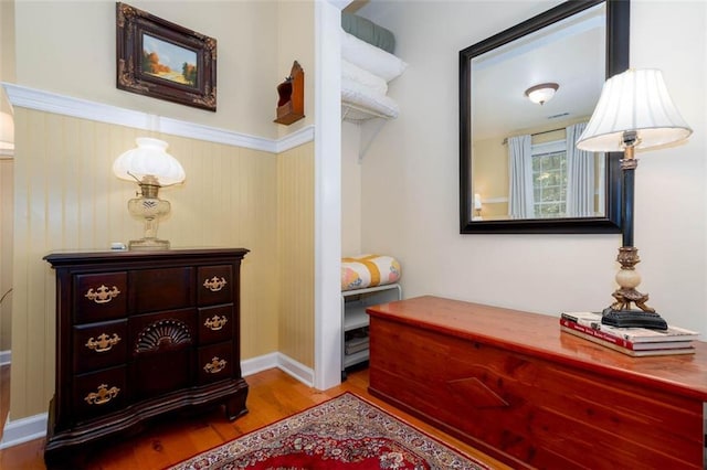 interior space featuring light hardwood / wood-style flooring