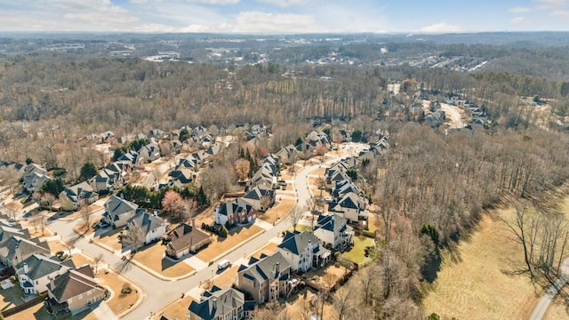 bird's eye view featuring a residential view