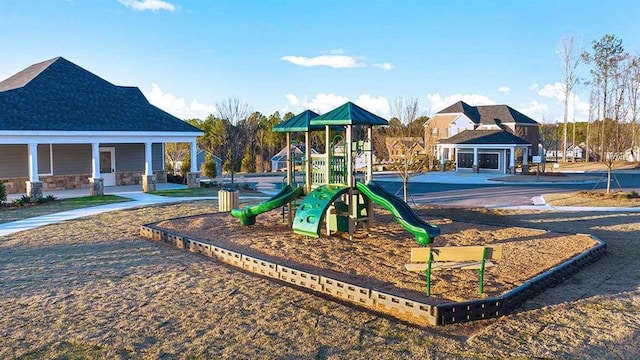 view of play area