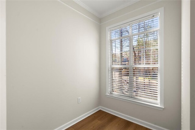 1024 Whitshire Way, Alpharetta, GA 30004 - unfurnished room with dark wood-type flooring and crown molding