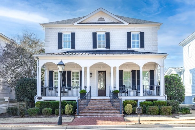 view of front of home with a porch