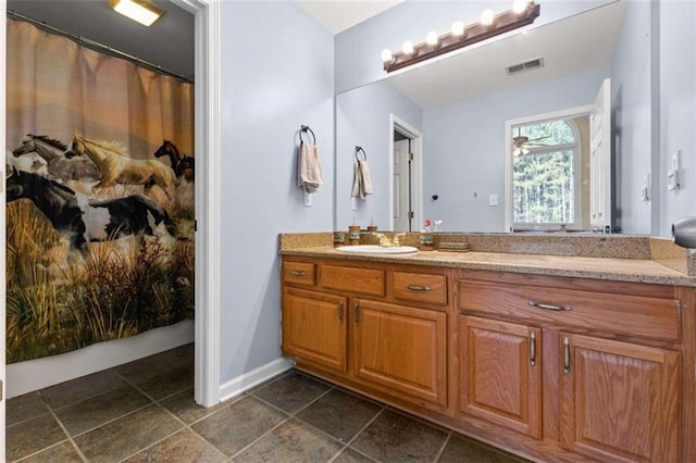 bathroom featuring vanity