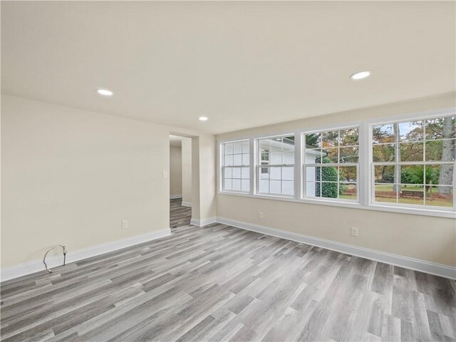 239 Brown Dr, Clermont, GA 30527 - unfurnished room featuring recessed lighting, baseboards, and wood finished floors