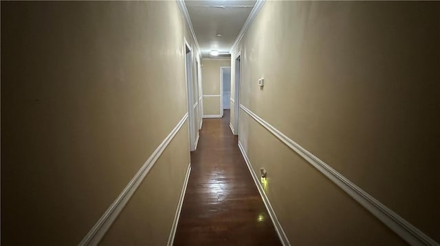 1833 Stephenson Rd, Lithonia, GA 30058 - corridor featuring crown molding and dark wood finished floors