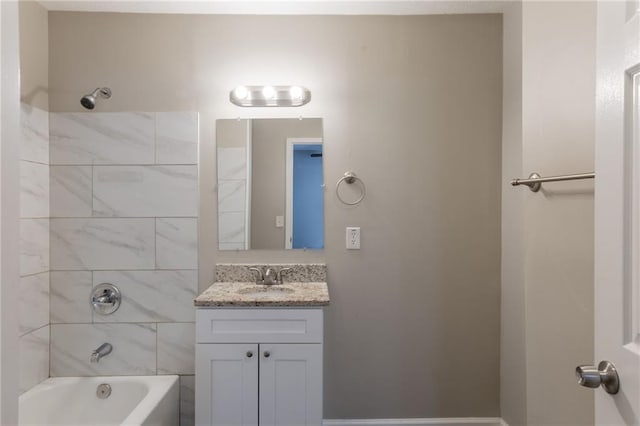 4650 Big Valley Ct, Stone Mountain, GA 30083 - full bath featuring vanity and shower / bathtub combination