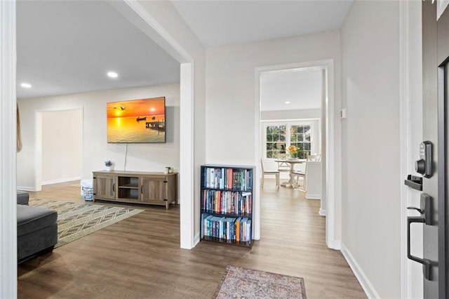 interior space featuring hardwood / wood-style floors