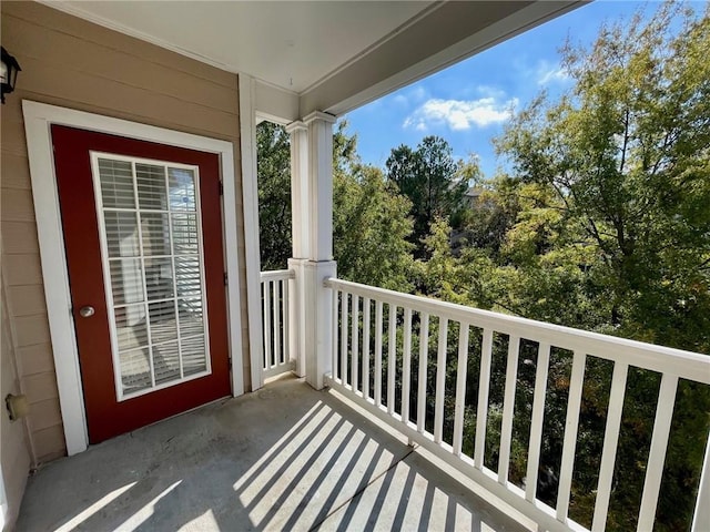 view of balcony