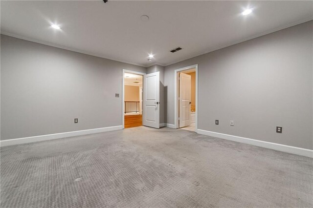 view of carpeted empty room