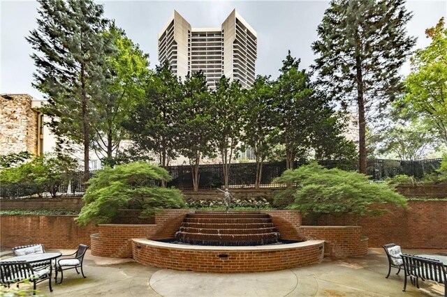 view of community featuring a patio area