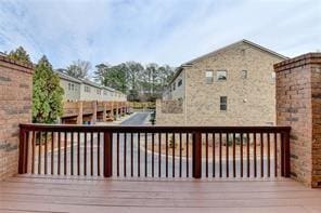 1668 Sabastian Pt NE, Atlanta, GA 30329 - view of wooden deck