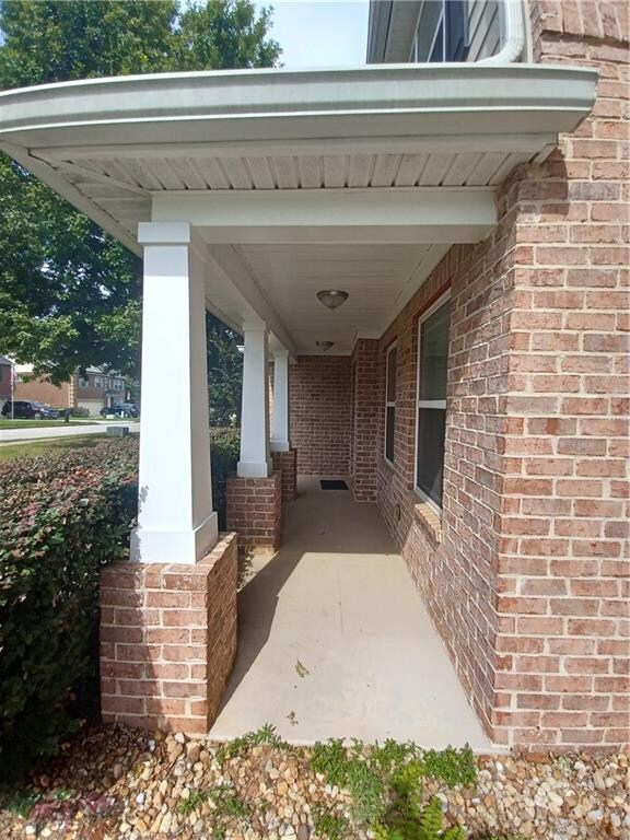 view of patio with a porch