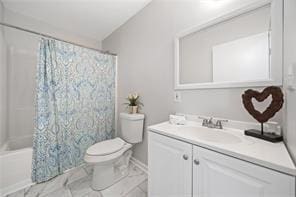 440 Colbert Rd, Dallas, GA 30132 - full bath with vanity, toilet, and shower / bath combo