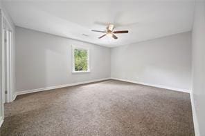 440 Colbert Rd, Dallas, GA 30132 - carpeted empty room with a ceiling fan and baseboards