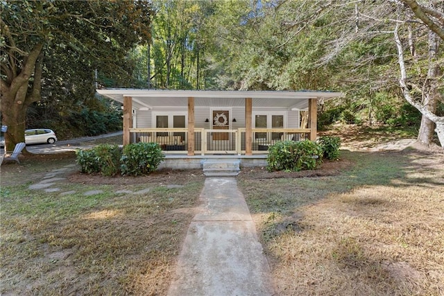 view of front facade with covered porch