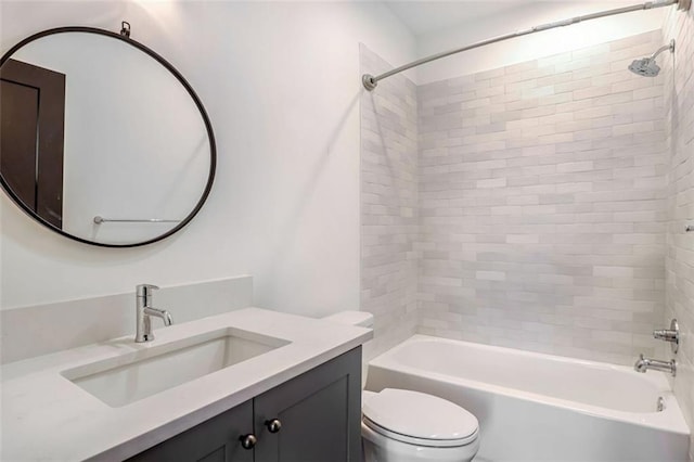 1250 Oxley Ln NW, Atlanta, GA 30307 - bathroom with toilet, vanity, and shower / washtub combination