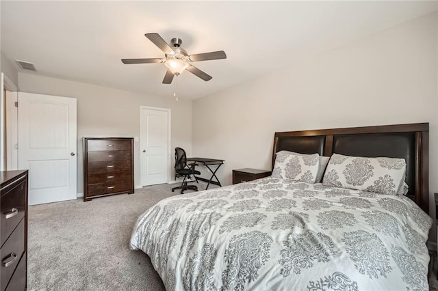 3070 Fareed St, Douglasville, GA 30135 - bedroom with carpet floors and ceiling fan