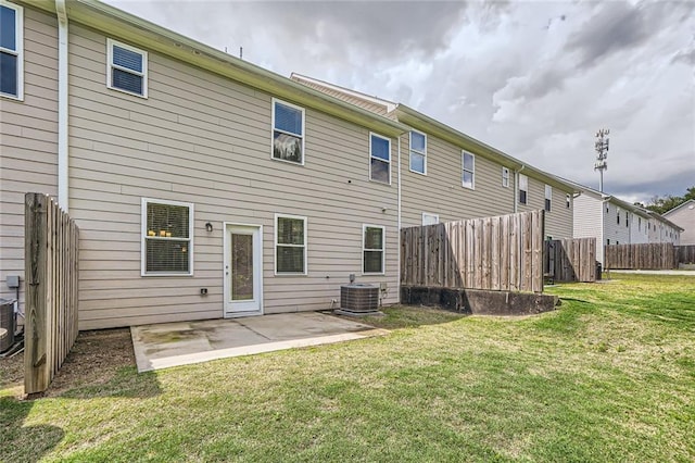 3070 Fareed St, Douglasville, GA 30135 - rear view of house featuring cooling unit and a patio