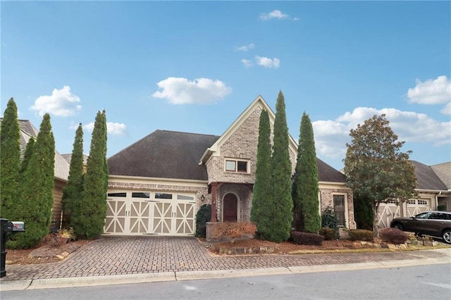 view of front facade featuring a garage