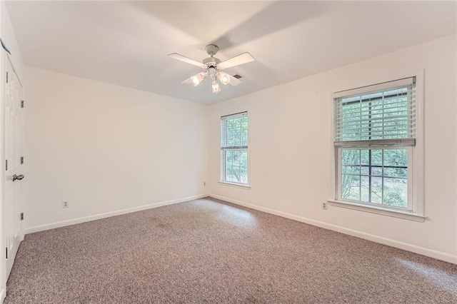245 Sutallee Ridge Ln NE, White, GA 30184 - empty room with baseboards, a ceiling fan, and carpet flooring