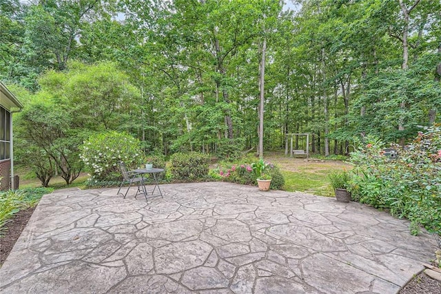 245 Sutallee Ridge Ln NE, White, GA 30184 - view of patio with a sunroom